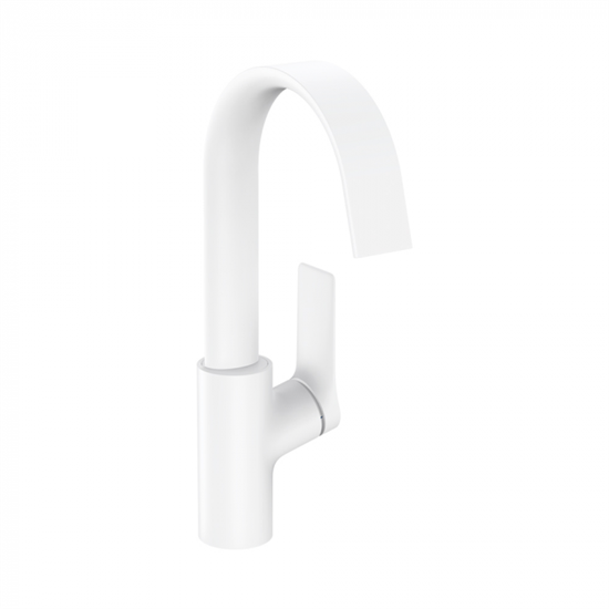 Смеситель для раковины Hansgrohe Vivenis 75030700, с донным клапаном, белый матовый - фото 39191