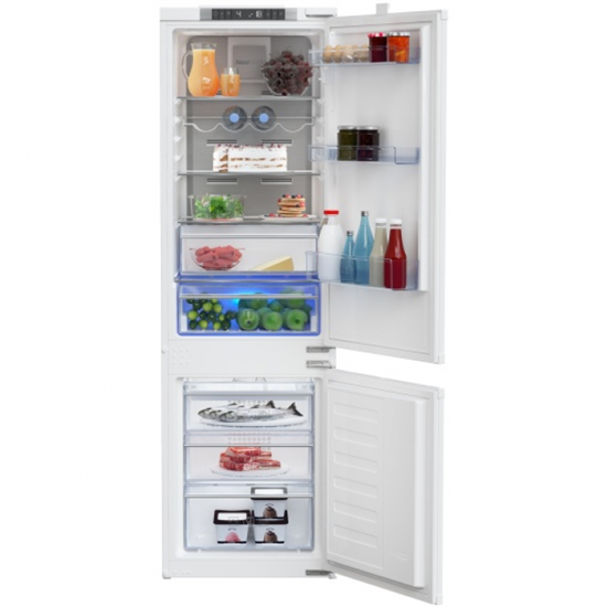 Двухкамерный холодильник встраиваемый Beko BCNA275E3S, белый - фото 39207