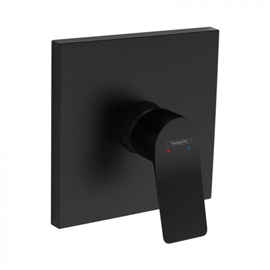Смеситель Hansgrohe Vivenis 75615670 для ванны и душа, однорычажный, скрытого монтажа, черный матовый - фото 39215