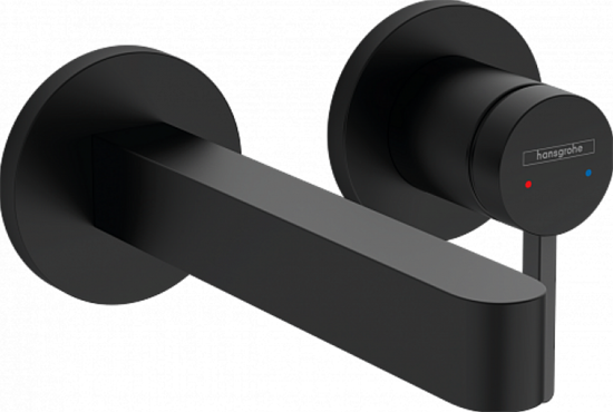 Смеситель Hansgrohe Finoris 76051670 для раковины, черный матовый - фото 39240
