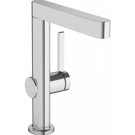 Смеситель для раковины Hansgrohe Finoris 76060000, с донным клапаном Push-Open, хром глянцевый - фото 39241