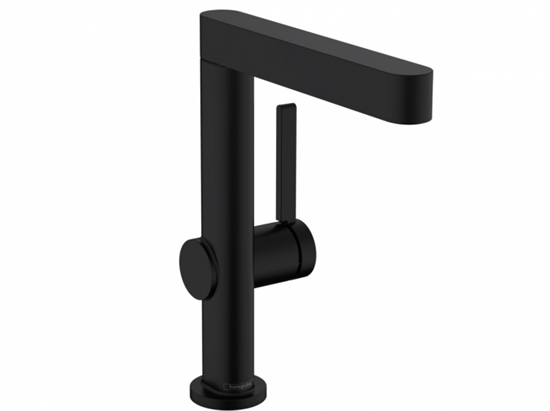 Смеситель для раковины Hansgrohe Finoris 76060670, с донным клапаном Push-Open, черный матовый - фото 39242