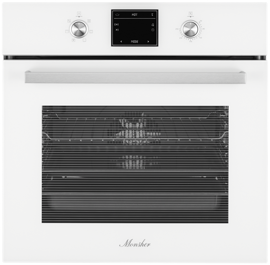Встраиваемый электрический духовой шкаф Monsher MOE 6061 White - фото 39286