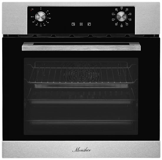 Встраиваемый электрический духовой шкаф Monsher MOE 6092 Acier - фото 39408