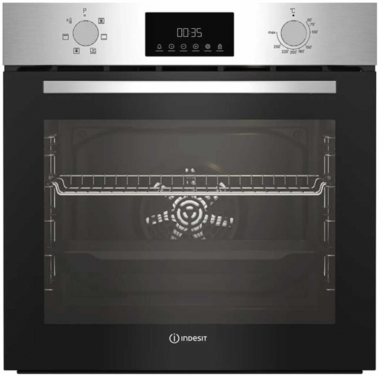 Встраиваемый электрический духовой шкаф Indesit IFE3644JIX - фото 40571