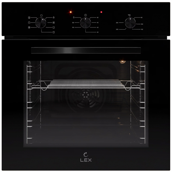 Встраиваемый электрический духовой шкаф Lex EDM 073 BBL черный - фото 41767