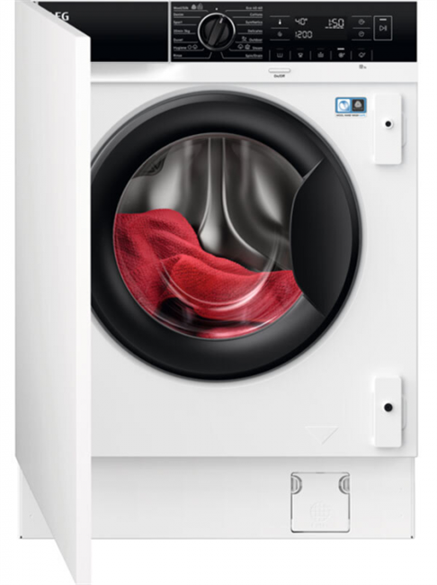 Стиральная машина встраиваемая AEG L7FNE48SI, белый - фото 43881