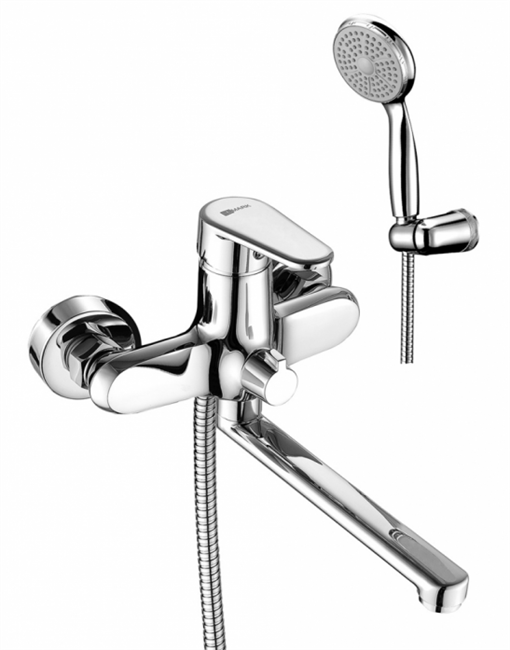 Смеситель Lemark Point LM0317C для ванны, с душевым гарнитуром, хром - фото 43983