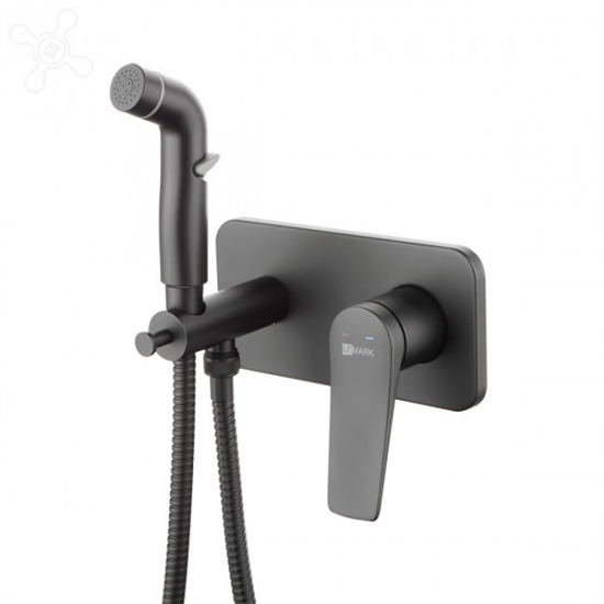 Гигиенический душ Lemark Bronx LM3720BL, со смесителем, черный - фото 44185