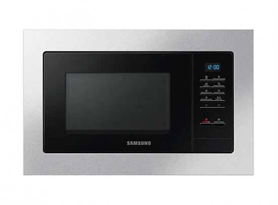 Микроволновая печь встраиваемая Samsung MS20A7013AT/BW, нержавеющая сталь/черный - фото 44739