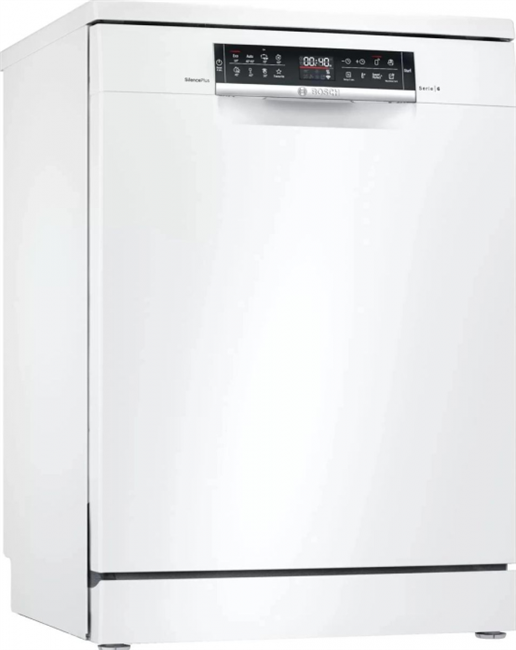 Посудомоечная машина Bosch SMS6ZCW37Q,  полноразмерная, напольная, 60см, загрузка 14 комплектов, белая - фото 46014