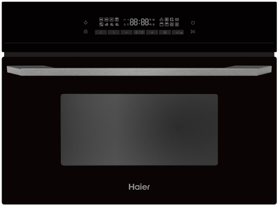 Компактный духовой шкаф с свч Haier HMX-BDC399B - фото 46205