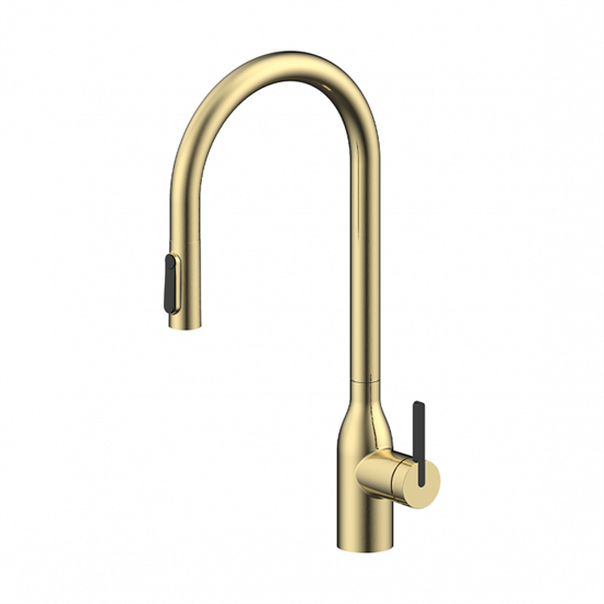 Смеситель для кухонной мойки Paulmark Universal Un213880-SBG, с подключением к фильтру, золото светлое - фото 46513