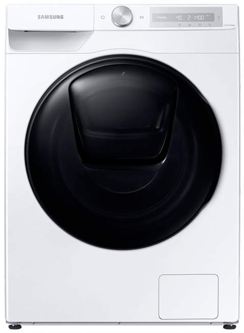 Стиральная машина Samsung WD10T654CBH/LP, с фронтальной загрузкой, с паром, 10.5кг, 1400об/мин, с сушкой, инверторная - фото 46693