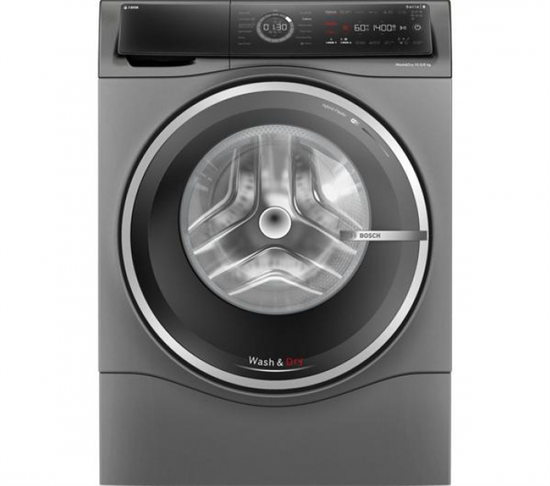 Стиральная машина Bosch Serie 8 WNC254ARSN, с фронтальной загрузкой, 10.5кг, с сушкой, с английской панелью управления - фото 46755