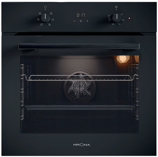 Встраиваемый электрический духовой шкаф Krona Magnete 60 BL/BL - фото 47084