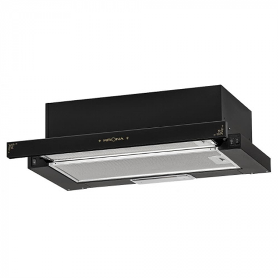 Встраиваемая вытяжка Krona Kamilla Retro 600 black - фото 47085