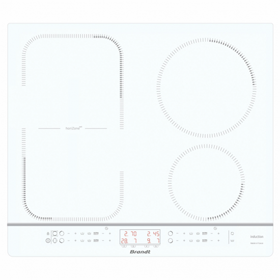Индукционная варочная панель Brandt BPI264HSW - фото 48419