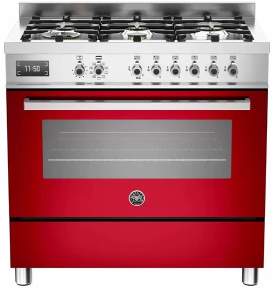 Комбинированная плита Bertazzoni PRO90 6 MFE S ROT - фото 52935