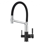Смеситель Granula GR-0083 0083bl, для кухонной мойки, с подключением к фильтру, черный