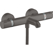 Смеситель Hansgrohe Ecostat Comfort для ванны и душа, термостатический, хром черный шлифованный, 13114340