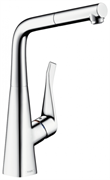 Смеситель Hansgrohe Metris 14821800 для кухонной мойки, под сталь