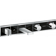 Смеситель Hansgrohe RainSelect 15359600 для ванны и душа, термостатический, черный