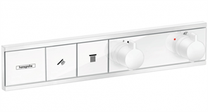 Смеситель Hansgrohe RainSelect 15380700 для душа, термостатический, белый матовый