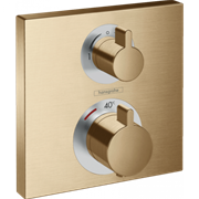 Смеситель Hansgrohe Ecostat S 15714140 для душа, термостатический, бронза шлифованная