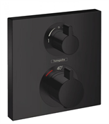 Смеситель Hansgrohe Ecostat S 15714670 для душа, термостатический, черный матовый