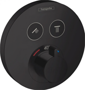 Термостат Hansgrohe ShowerSelect S 15743670, чёрный матовый