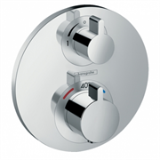 Смеситель Hansgrohe Ecostat S 15757000 для душа, с запорным вентилем, хром