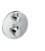 Смеситель Hansgrohe Ecostat S 15758000 для душа, с запорным/переключающим вентилем, термостатический, хром
