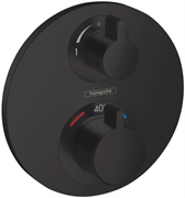 Смеситель Hansgrohe Ecostat S 15758670 для душа с термостатом, черный матовый