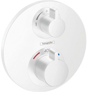 Смеситель Hansgrohe Ecostat S 15758700 для душа с термостатом, белый матовый