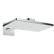 Верхний душ Hansgrohe Rainmaker Select 24003400, 460 x 270 мм, 1 режим струи, с держателем, белый/хром