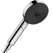 Душевая лейка Hansgrohe Pulsify 24100000 Select S, 3 режима струи, хром глянцевый, диск графит