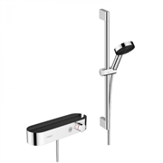 Душевая система Hansgrohe Pulsify 24260000 Select S, термостатическая, с ручным душем 105 3jet Relaxation, штангой 65 см, держателем и шлангом, хром