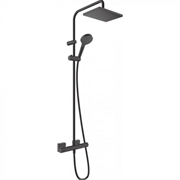 Душевая система Hansgrohe Vernis Shape 26097670 Showerpipe 230 1jet EcoSmart с термостатом, черный матовый