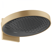 Верхний душ Hansgrohe Rainfinity 26230140, 36 х 36 см, 1 режим струи, с держателем, шлифованная бронза