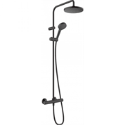 Душевая система Hansgrohe Vernis Blend 26276670, Showerpipe 200 1jet, термостатическая, черный матовый