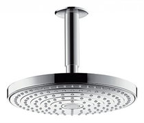 Верхний душ Hansgrohe Raindance Select 26467000, 24х24 см, 2 режима струи, с держателем, хром