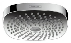 Верхний душ Hansgrohe Croma Select E 180 26524000, 18х18 см, 2 типа струи, без держателя, хром
