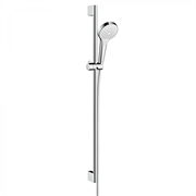 Душевой гарнитур Hansgrohe Croma Select S Vario 26572400, штанга 90 см, корпус хром, лицевая часть белая