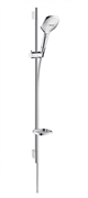 Душевой гарнитур Hansgrohe Raindance Select E 26621000 120, 90 см, 3 режима струи, корпус хром, лицевая часть хром