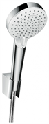 Душевой гарнитур Hansgrohe Crometta Vario 26692400, шланг 160 см, корпус хром, 2 режима струи, лицевая часть белая