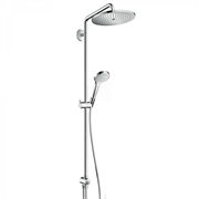 Душевой гарнитур Hansgrohe Croma Select S Showerpipe 280 1jet Reno 26793000 с верхним душем, корпус хром, лицевая часть хром, 1 режим струи