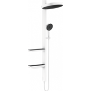 Душевой гарнитур Hansgrohe Rainfinity Showerpipe 360 26842700, корпус белый матовый, лицевая часть черная, 1 режим струи