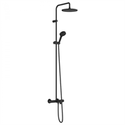 Душевая система Hansgrohe Vernis Blend, Showerpipe 240 1jet, термостатическая, черный матовый, 26899670