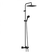 Душевая система Hansgrohe Vernis Shape 26900670 Showerpipe 240 1jet, термостатическая, черный матовый